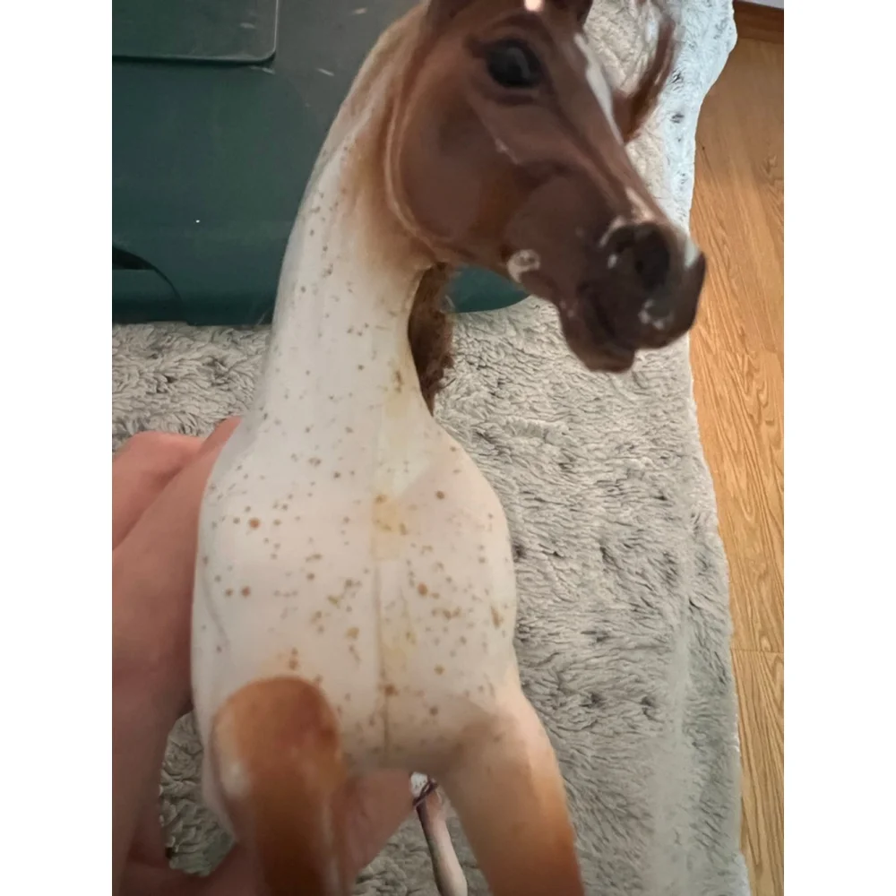 Vintage 1995 Reeves Breyer Horse w/Accessories And Breyer Rider-Not Complete EUC